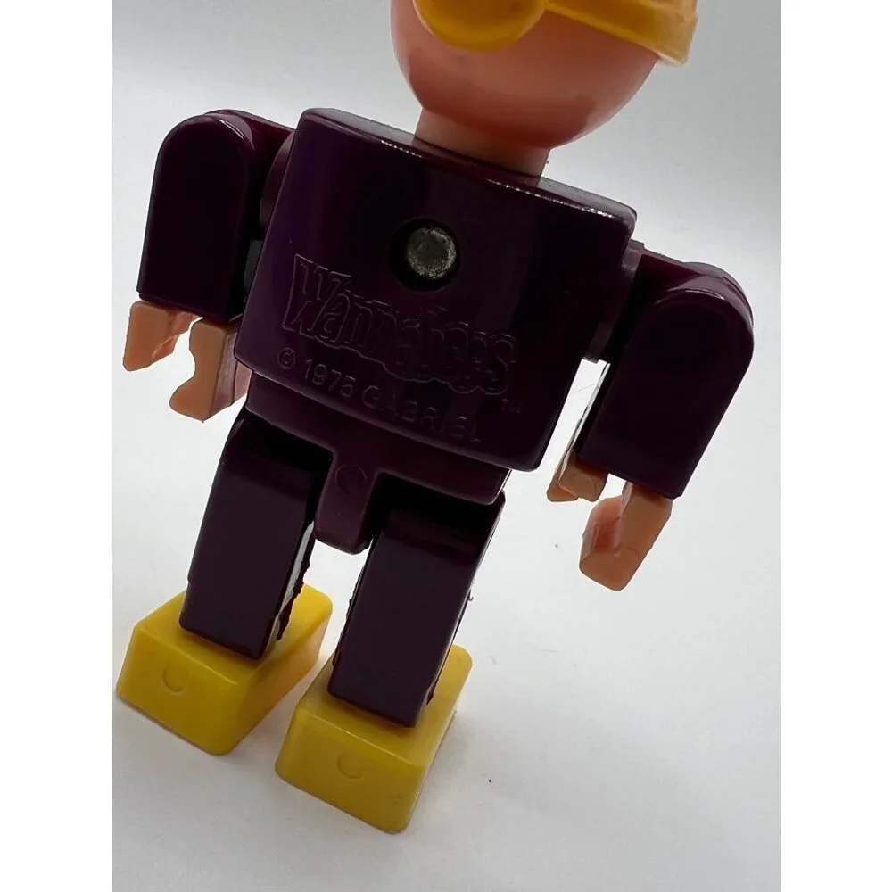 Vintage 1975 WANNABEES Toy Girl Gabriel Plastic Figure‎ Moveable Joints Block